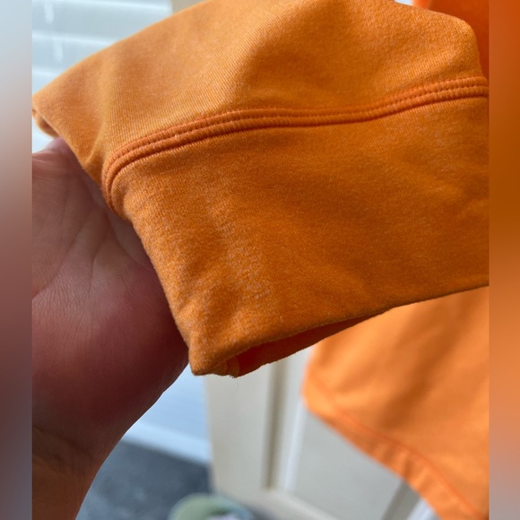 Cutter and Buck CB Drytec XL long sleeve 1/4 zip pullover sweatshirt. Orange - Picture 5 of 8